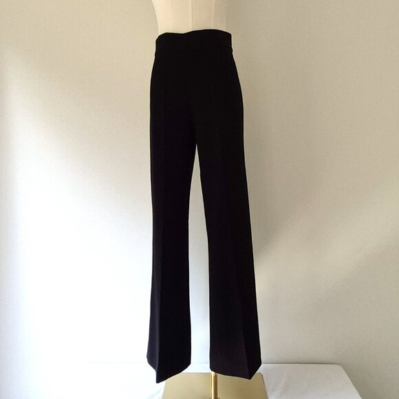 Zara high flare black pants, polyester, XS - Picture 2 of 6